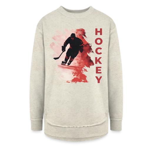 Hockey Fire - Women's Weekend Tunic Fleece Sweatshirt