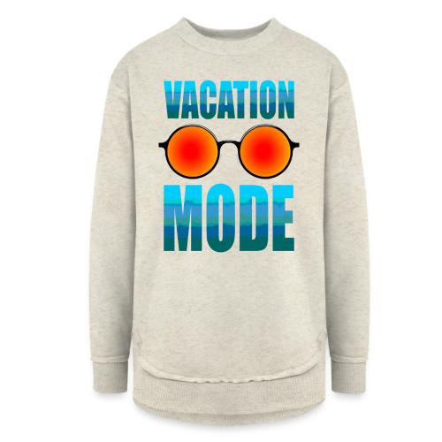 Vacation mode: Ocean Vibes On - Women's Weekend Tunic Fleece Sweatshirt