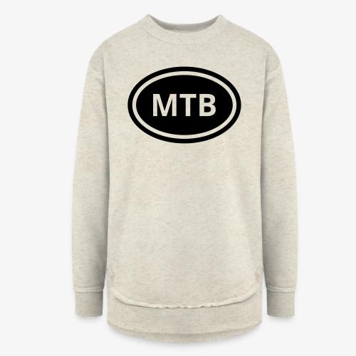 MTB Oval Logo - Women's Weekend Tunic Fleece Sweatshirt
