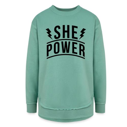 She Power - Women's Weekend Tunic Fleece Sweatshirt
