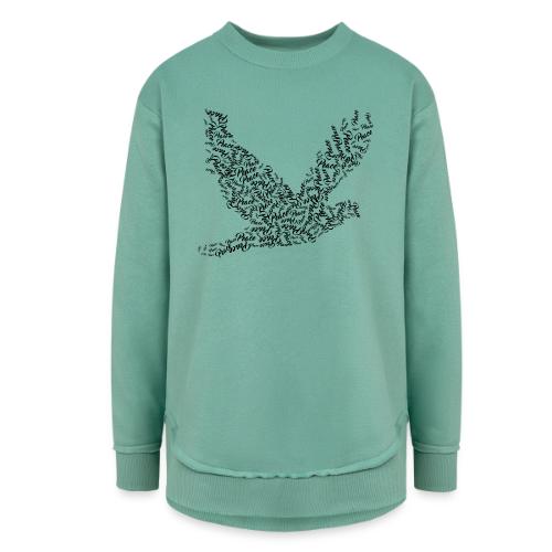 DOVE Peace in FLIGHT - Women's Weekend Tunic Fleece Sweatshirt