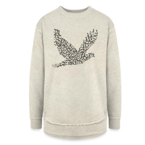 DOVE Peace in FLIGHT - Women's Weekend Tunic Fleece Sweatshirt
