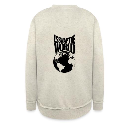 LS Swap the World (Front & Back) - Women's Weekend Tunic Fleece Sweatshirt