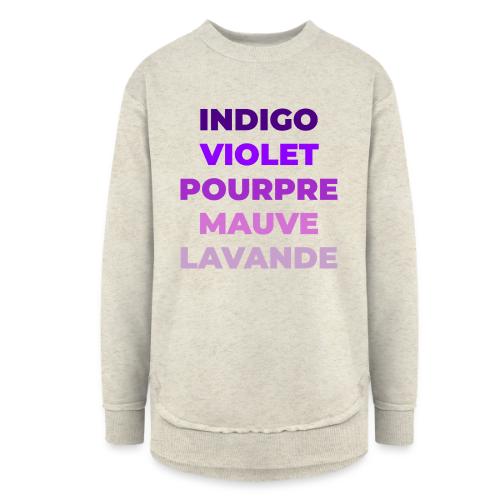 Shades of purple - Women's Weekend Tunic Fleece Sweatshirt