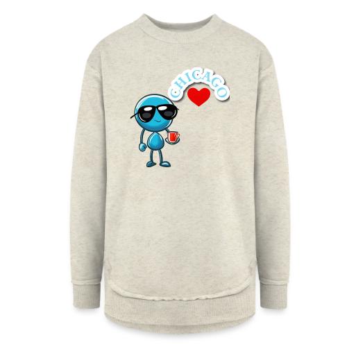 Smoon City_Chicago - Women's Weekend Tunic Fleece Sweatshirt