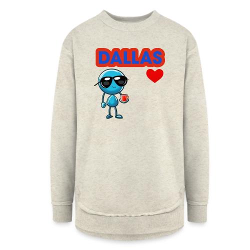 Smoon City_Dallas - Women's Weekend Tunic Fleece Sweatshirt
