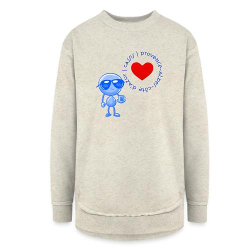 Smoon City_Cassis Provence Alpes Côte d Azur - Women's Weekend Tunic Fleece Sweatshirt
