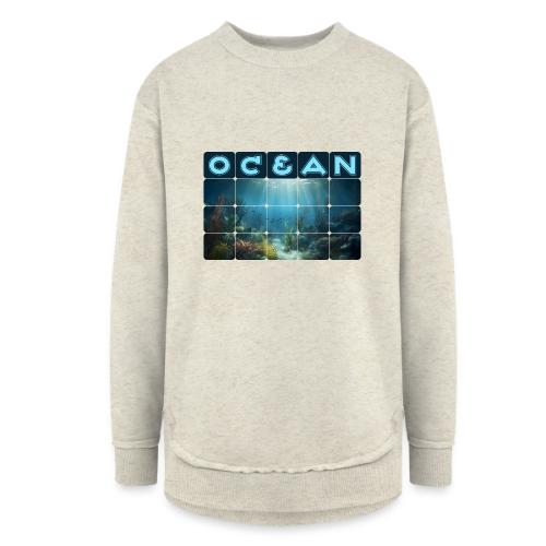 Ocean: Beneath the Surface - Women's Weekend Tunic Fleece Sweatshirt