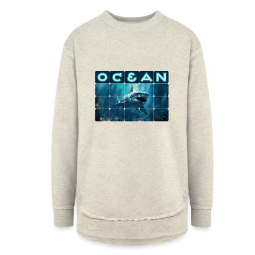 Ocean: Predator's Domain - Women's Weekend Tunic Fleece Sweatshirt