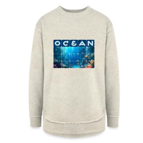 Ocean: Coral Carnival - Women's Weekend Tunic Fleece Sweatshirt