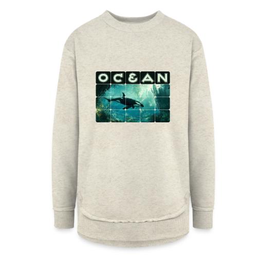Ocean: Silent Hunter - Women's Weekend Tunic Fleece Sweatshirt