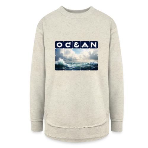 Ocean: Waves of Fury - Women's Weekend Tunic Fleece Sweatshirt