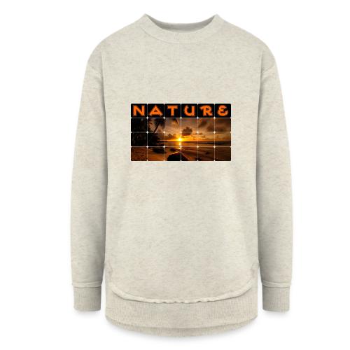 Nature: Golden Hour Escape - Women's Weekend Tunic Fleece Sweatshirt