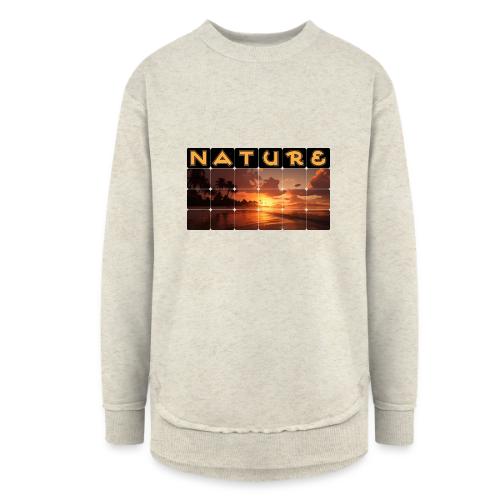 Nature: Sunset Serenity - Women's Weekend Tunic Fleece Sweatshirt