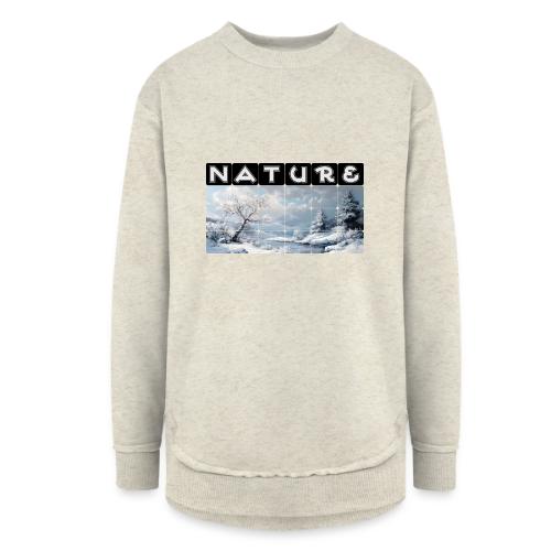 Nature: Winter Embrace - Women's Weekend Tunic Fleece Sweatshirt