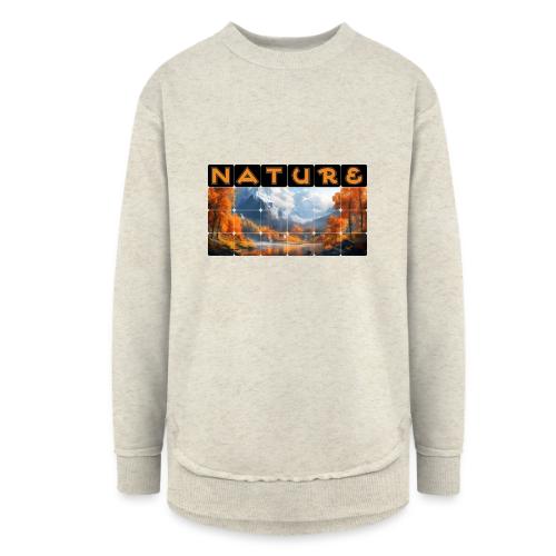 Nature: Golden Autumn Escape - Women's Weekend Tunic Fleece Sweatshirt