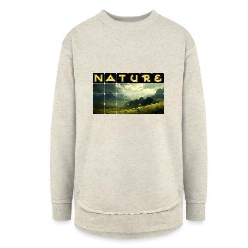 Nature: Verdant Peaks - Women's Weekend Tunic Fleece Sweatshirt