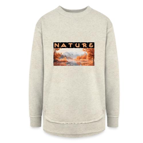 Nature: Autumn Glow - Women's Weekend Tunic Fleece Sweatshirt