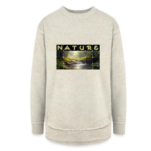 Nature: Verdant Bloom - Women's Weekend Tunic Fleece Sweatshirt