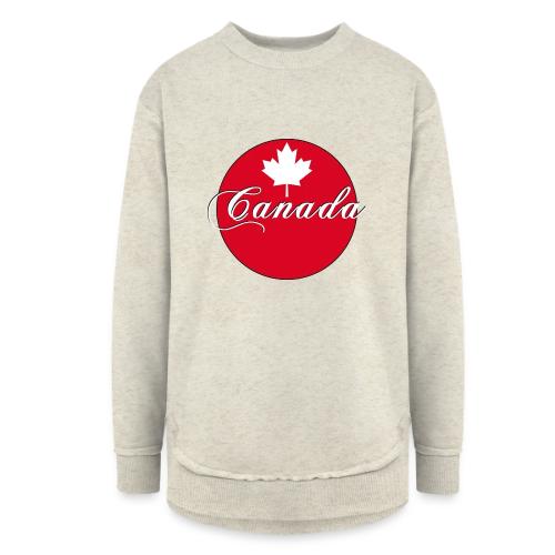 Canada in red and white - Women's Weekend Tunic Fleece Sweatshirt