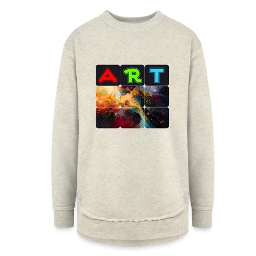Waves of Art - Women's Weekend Tunic Fleece Sweatshirt