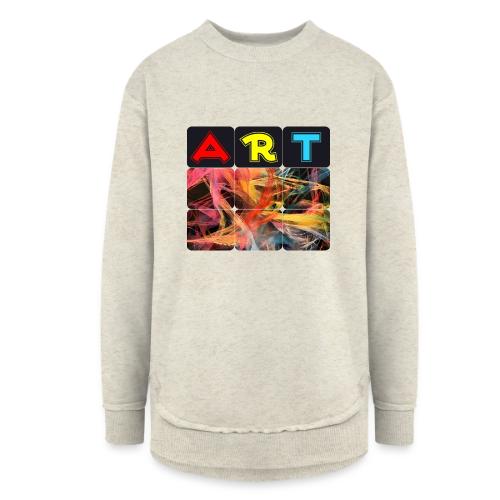 Chaotic Threads of Art - Women's Weekend Tunic Fleece Sweatshirt