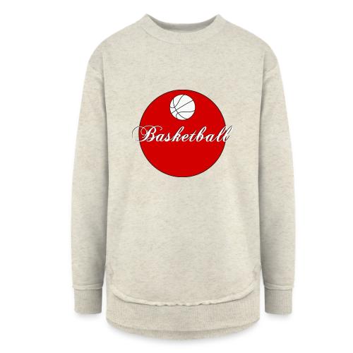 Basketball: Bold Hoops - Women's Weekend Tunic Fleece Sweatshirt