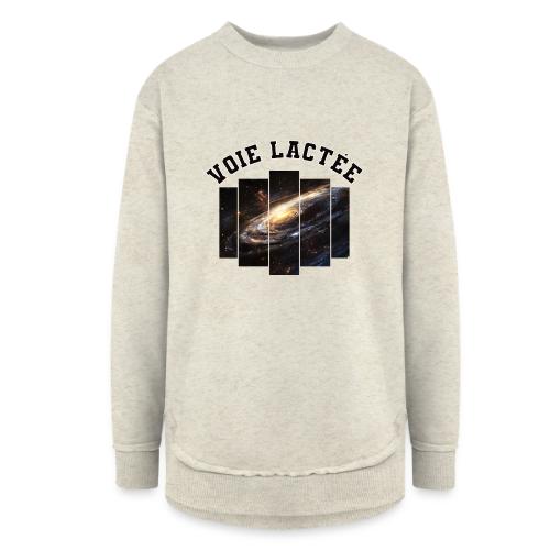 The Milky Way: A Visual Tribute - Women's Weekend Tunic Fleece Sweatshirt