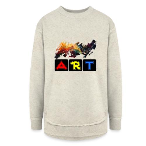 Pulse of Art - Women's Weekend Tunic Fleece Sweatshirt