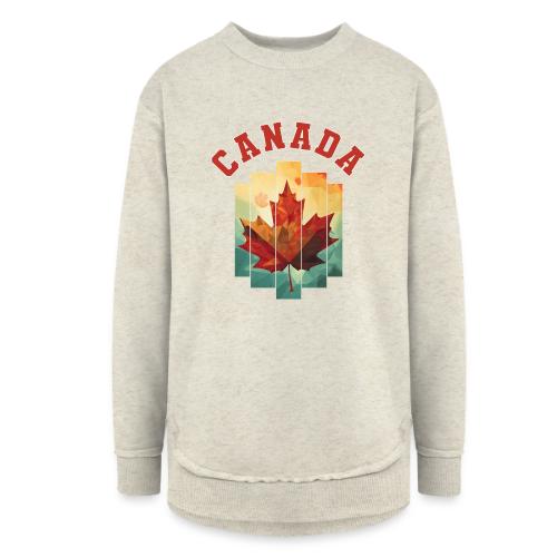 Canada’s Artistic Emblem - Women's Weekend Tunic Fleece Sweatshirt