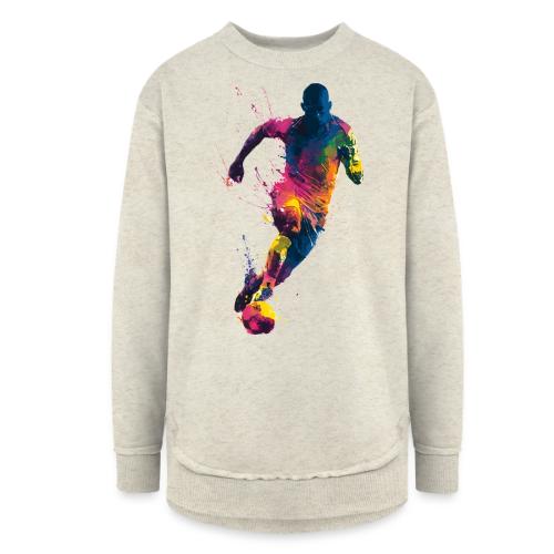 Soccer: Kick of Colors - Women's Weekend Tunic Fleece Sweatshirt