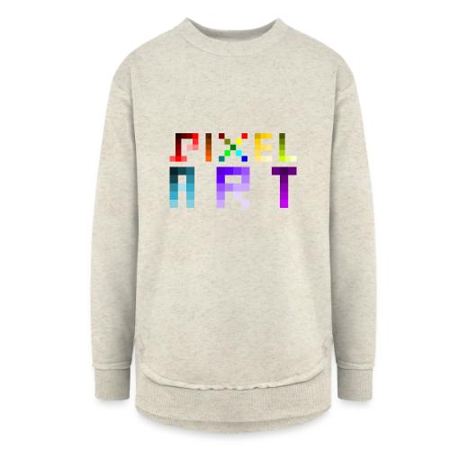 Pixel Art Spectrum - Women's Weekend Tunic Fleece Sweatshirt