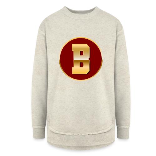 Letter B – Capital Varsity Alphabet Monogram - Women's Weekend Tunic Fleece Sweatshirt