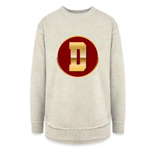 Letter D – Capital Varsity Alphabet Monogram - Women's Weekend Tunic Fleece Sweatshirt