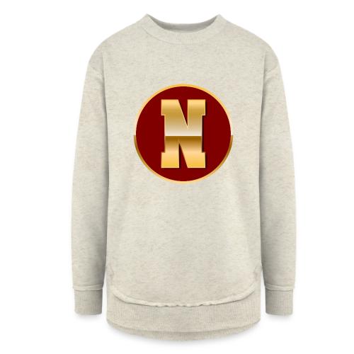 Letter N – Capital Varsity Alphabet Monogram - Women's Weekend Tunic Fleece Sweatshirt