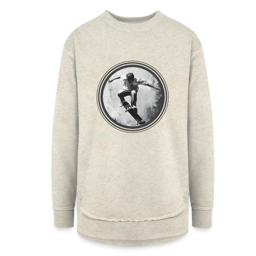 Skateboarding Vibes Only - Women's Weekend Tunic Fleece Sweatshirt