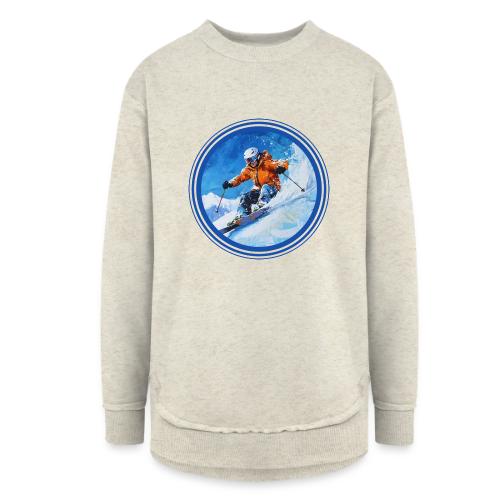 Skiing: On the Edge - Women's Weekend Tunic Fleece Sweatshirt