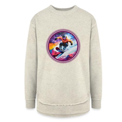 Snowboarding Spirit - Women's Weekend Tunic Fleece Sweatshirt