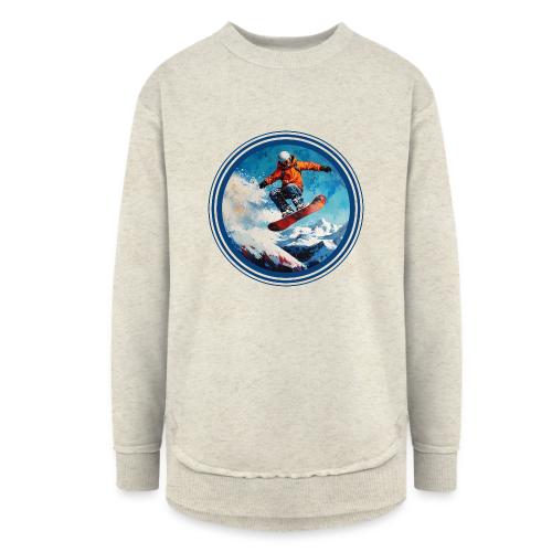 Snowboarding Vibes - Women's Weekend Tunic Fleece Sweatshirt