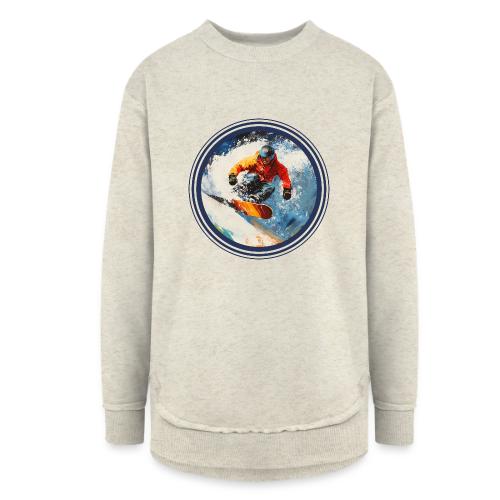 Snowboarding Rebel - Women's Weekend Tunic Fleece Sweatshirt