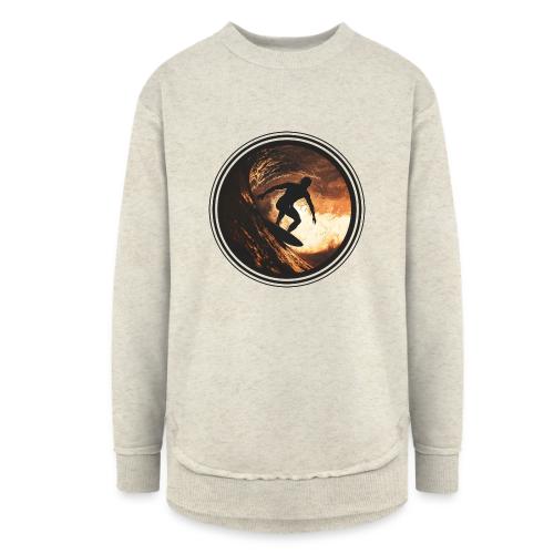 Surfing Spirit - Women's Weekend Tunic Fleece Sweatshirt