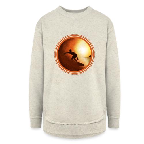 Surfing Vibes - Women's Weekend Tunic Fleece Sweatshirt