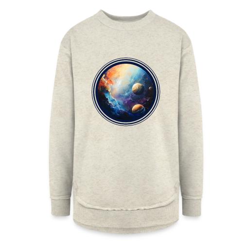 Nebula of Planets - Women's Weekend Tunic Fleece Sweatshirt