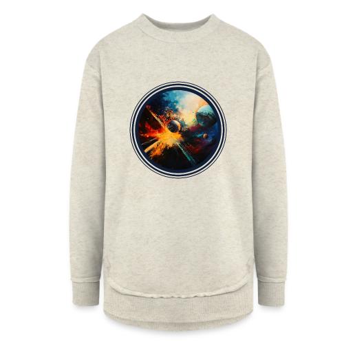 Planets in Turmoil - Women's Weekend Tunic Fleece Sweatshirt