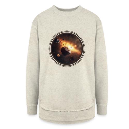 Asteroids Drift - Women's Weekend Tunic Fleece Sweatshirt
