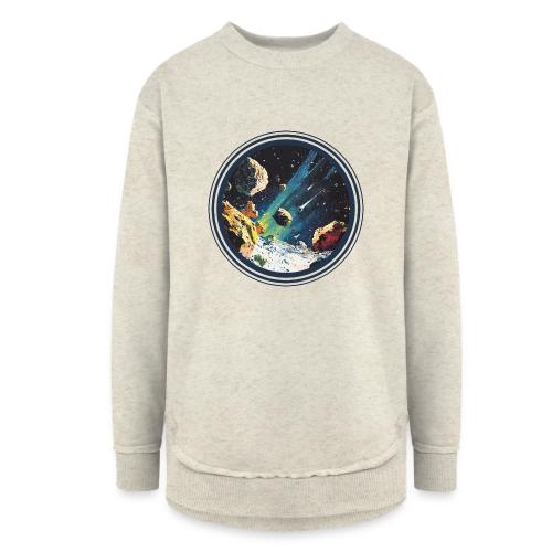 Celestial Collision - Women's Weekend Tunic Fleece Sweatshirt