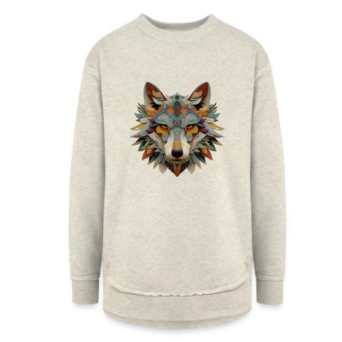 Spectrum Wolf Vision - Women's Weekend Tunic Fleece Sweatshirt