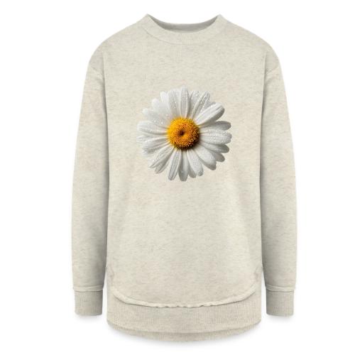 Morning Daisy Freshness - Women's Weekend Tunic Fleece Sweatshirt