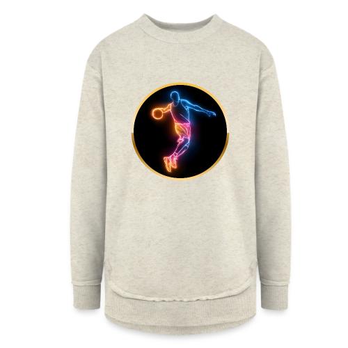 Basketball: Slam Dunk Afterglow - Women's Weekend Tunic Fleece Sweatshirt