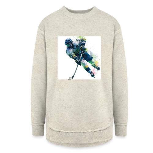 Hockey: Frozen Motion - Women's Weekend Tunic Fleece Sweatshirt